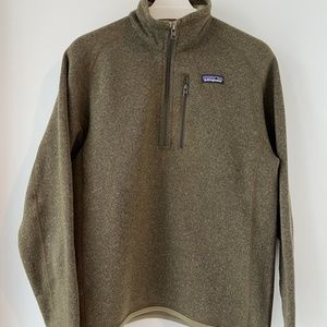 Men's Better Sweater Quarter-Zip Fleece Top (Small)